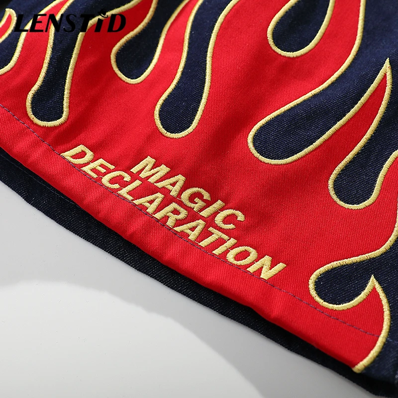 Мужские Мешковатые джинсовые шорты LENSTID повседневные свободные в стиле хип-хоп с