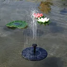 Водяной насос на солнечной батарее, комплект с панелью, плавающий насос для фонтана с листьями лотоса, для садового пруда, ручные насосы