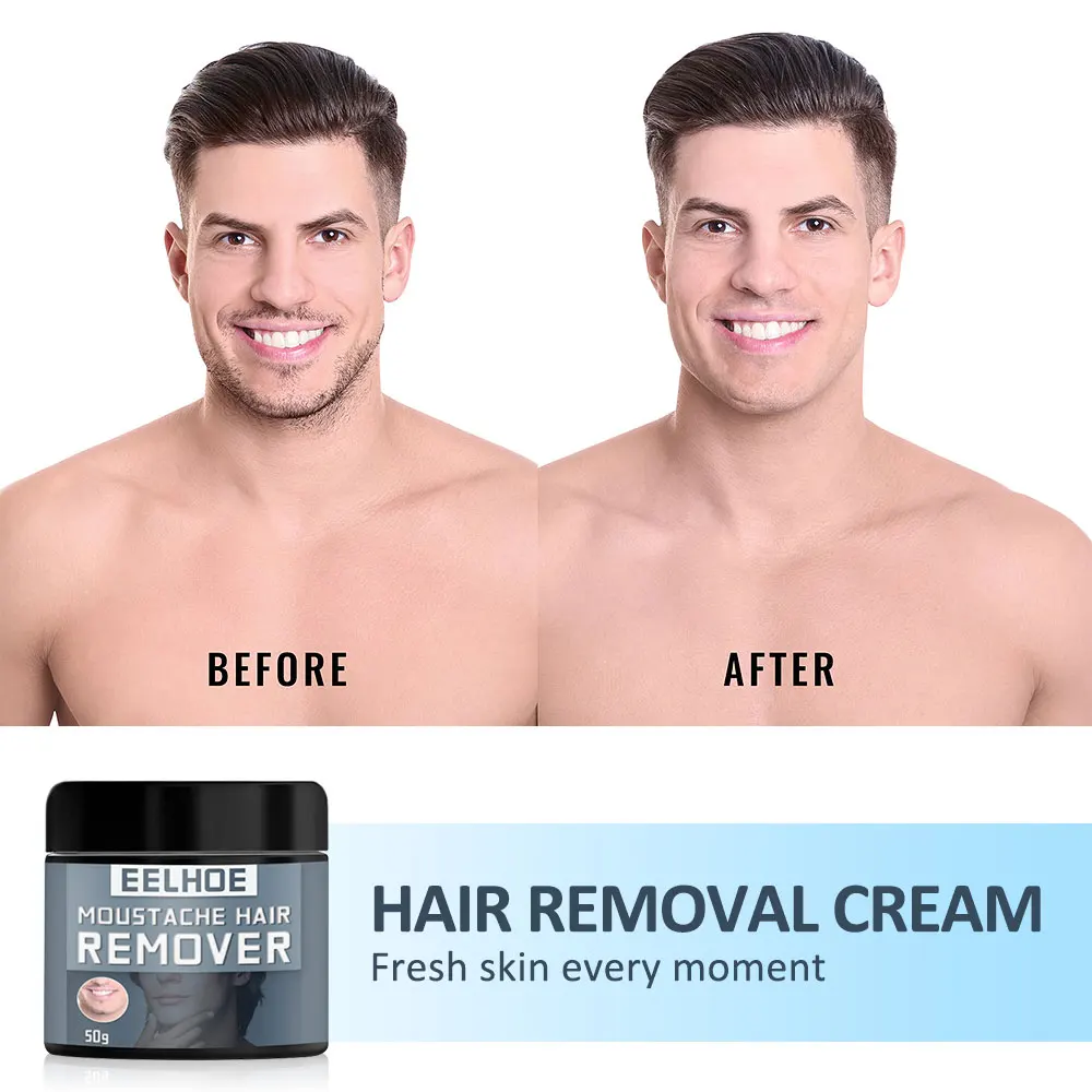 

50/60mL Men's Facial Hair Removal Painless Shaving Cream Safety Harmless Care Mustache Shave Beard Skin Cream for Men Boys