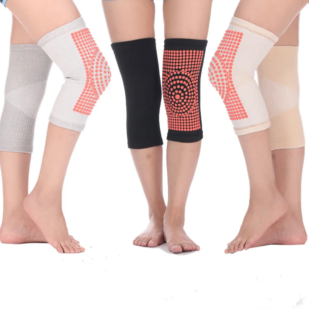 

Knee Support Protector 1 Pcs Leg Arthritis Injury Gym Sleeve Elasticated Bandage knee Pad Charcoal Knitted Kneepads Warm