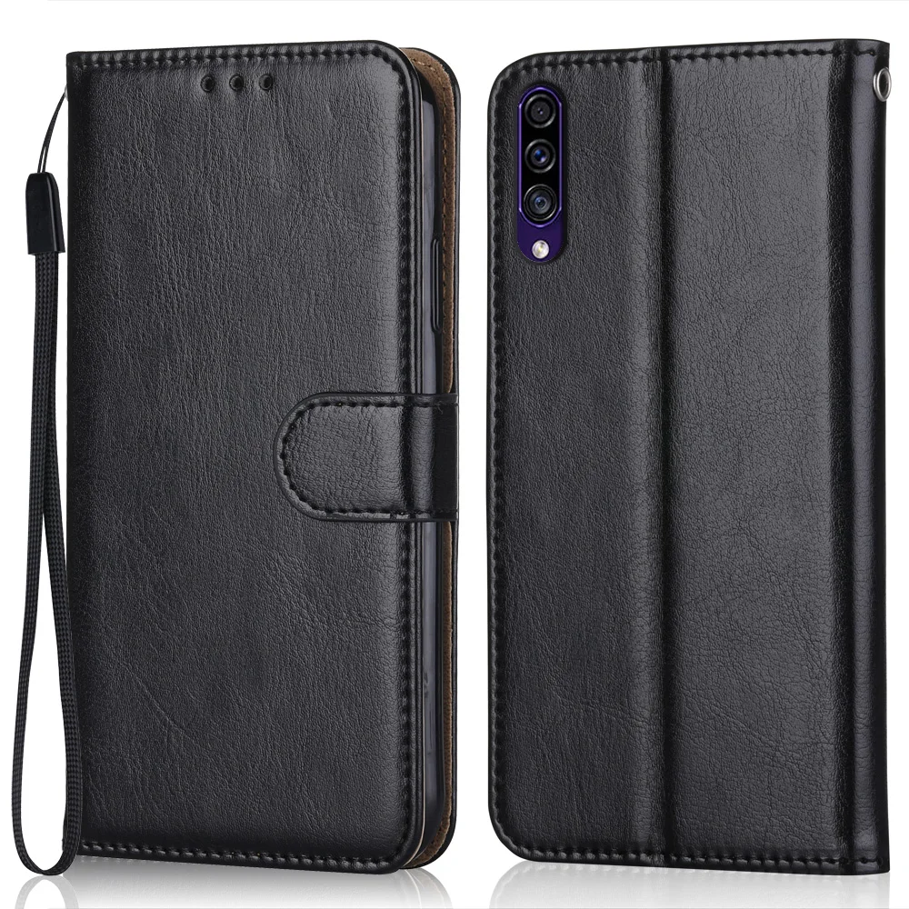Роскошный кожаный чехол-книжка для Samsung Galaxy A50s A507 A507F SM-A507F 6,4 дюйма, чехол-бумажник с подставкой, чехол для телефона с ремешком