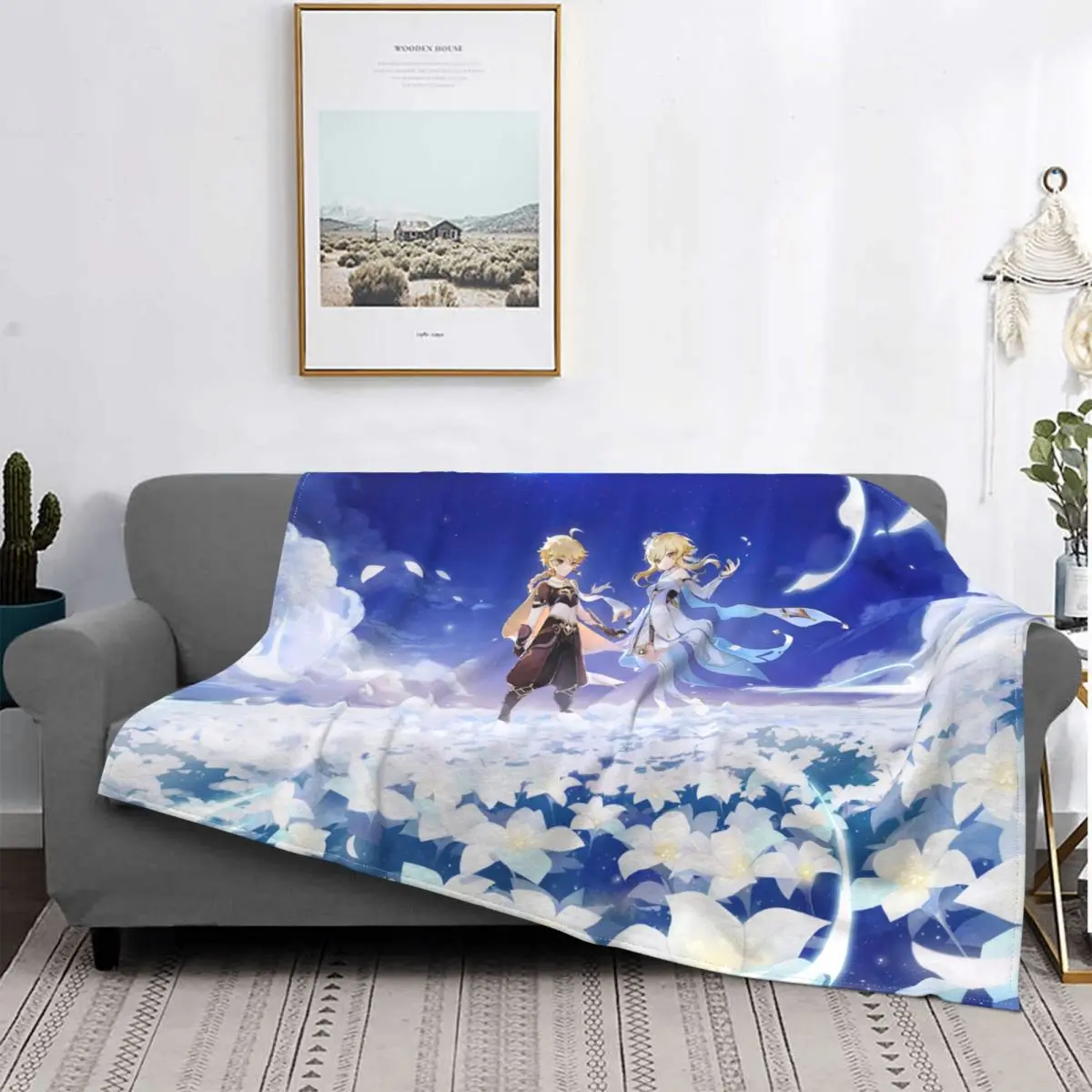 

Genshin-Manta с влиянием на украшение дома, подходят для друзей, французские поделки