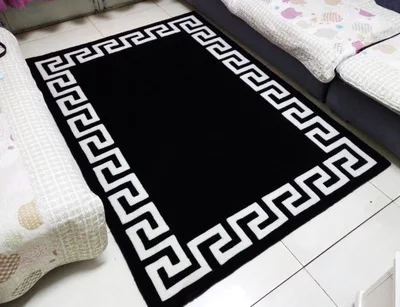 Тёмно-синий Large High Quality Handwoven Wool Carpets For Living Room Chinese Wool Carpet Bedroom Kids Rug Thick Plush Soft Floor Carpets - Цвет: Тёмно-синий