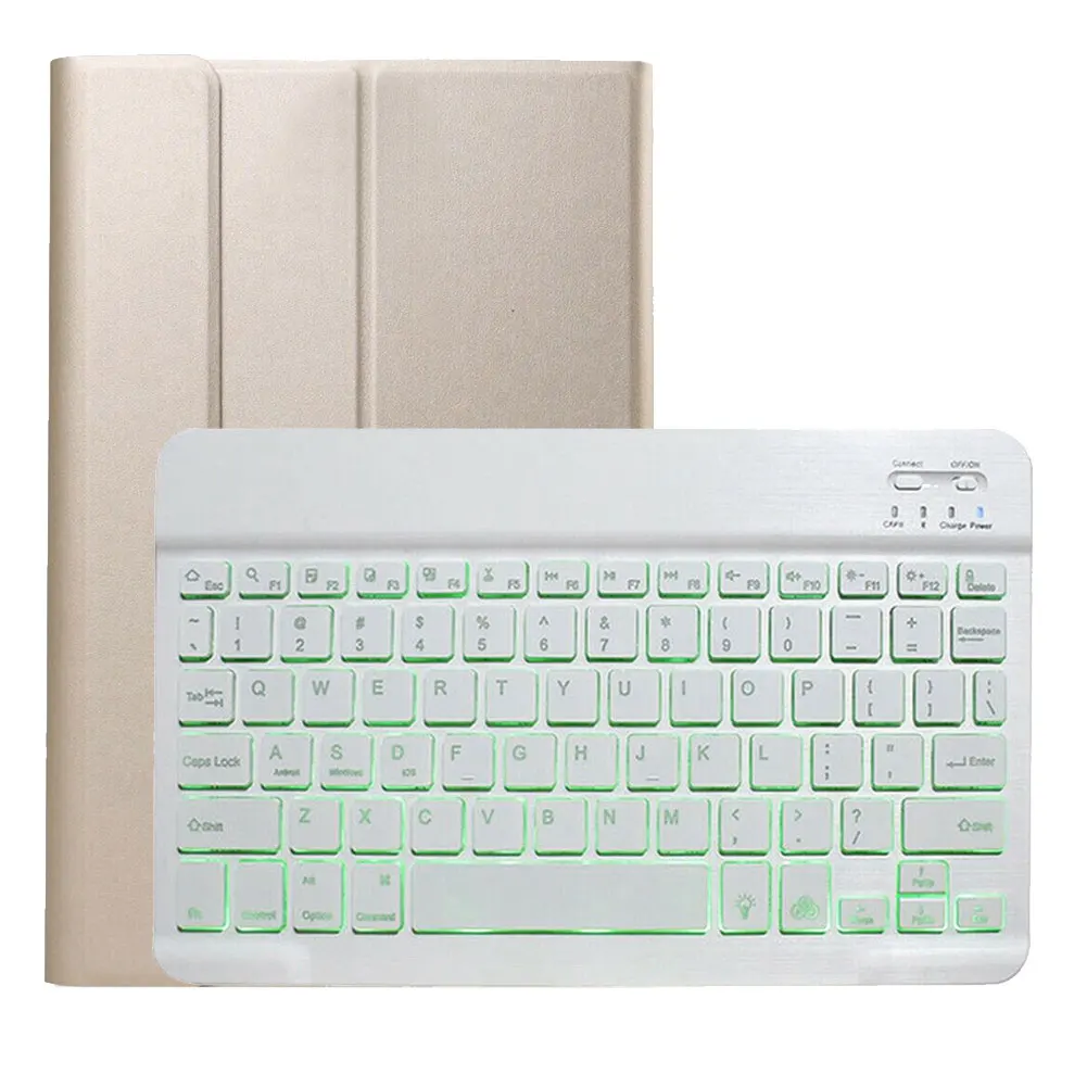 Подсветка беспроводной Bluetooth клавиатура смарт чехол для Samsung Galaxy Tab A 8 0 &quot2019 S