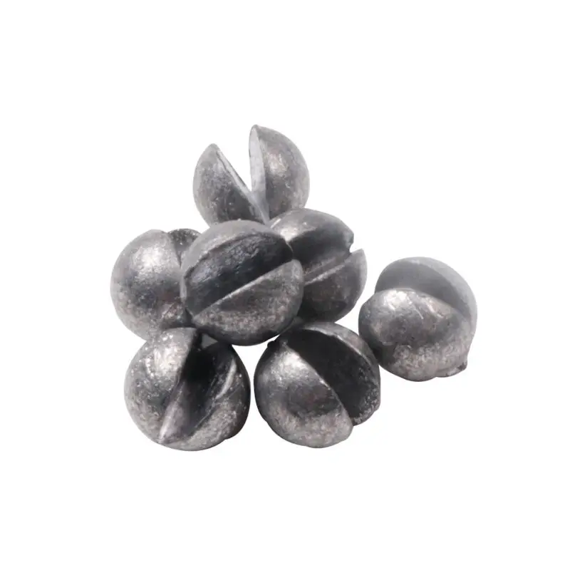 

100 Pcs/box Open Bite Lead Set Bare Fishing-clip Drop Biting Round Plumb Bob Auxiliary Fishing Tackle Gear