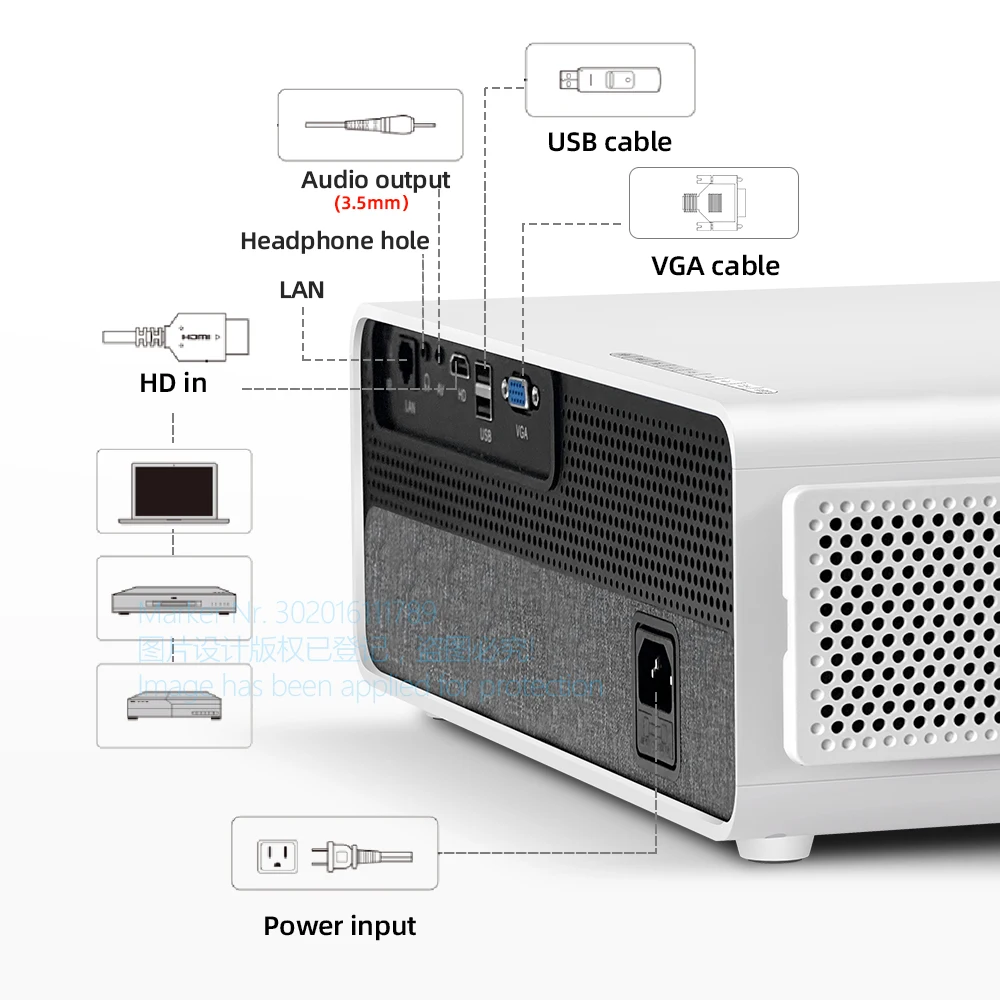 aun akey7 led projector full hd videoprojecteur 7500 lumens projektor 4k video beamer mobile phone projetcor for home cinema free global shipping