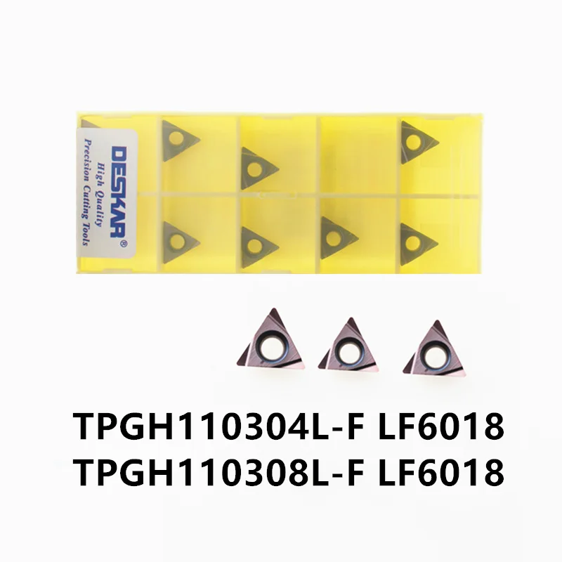 10 шт. TPGH110304L F LF6018 для нержавеющей стали расточные вставки CNC токарные резки