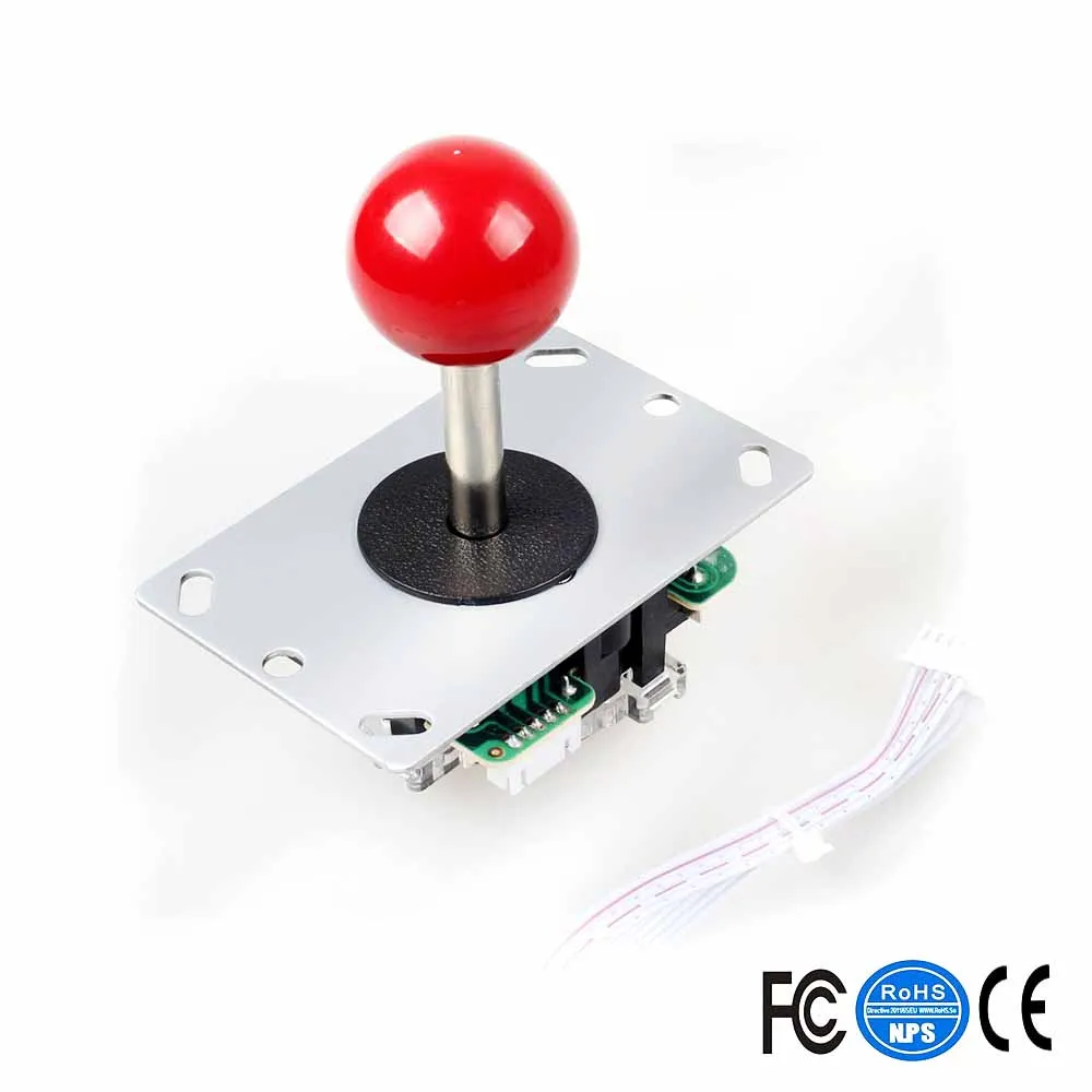 2 игрока аркадная игра DIY Набор для ПК и Raspberry Pi 5Pin джойстик + хромированное