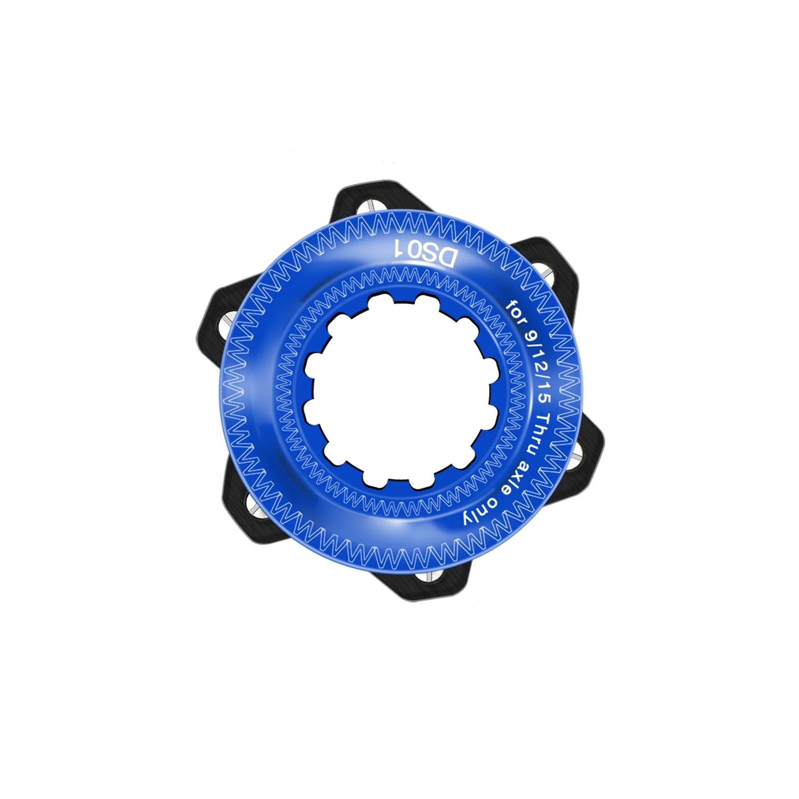 Central Lock Adapter Aluminum Alloy Durable Anodizing Compact Easy Installation Anti-Rust Locked Hub To Six-Bolt Brake | Спорт и