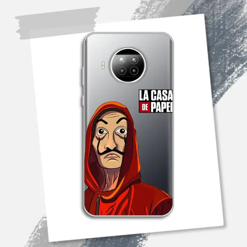 

Spain TV Money Heist House Paper Phone Case Transparent for xiaomi redmi note 8 9 9s 11 10t lite pro