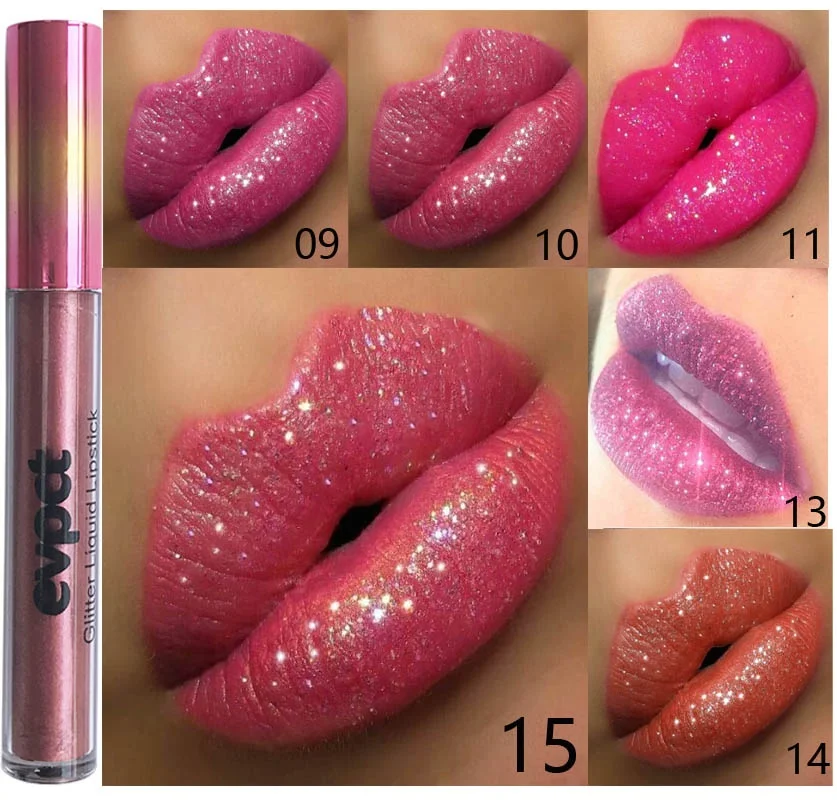 

New shiny diamond lipstick waterproof lipstick liquid lipstick matte lipstick makeup lipstick female professional cosmetics