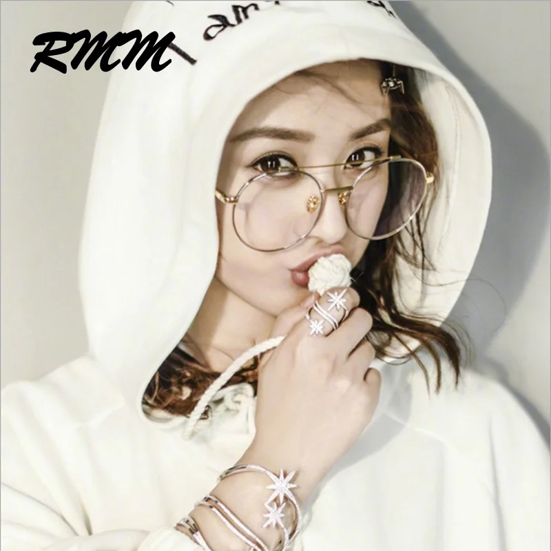 Модные круглые солнцезащитные очки унисекс в металлической оправе для женщин и