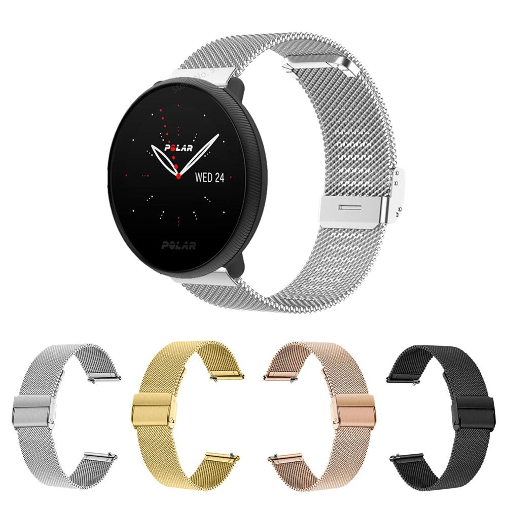 Ремешок из нержавеющей стали для смарт часов Polar ignite 2 металлический браслет Vantage