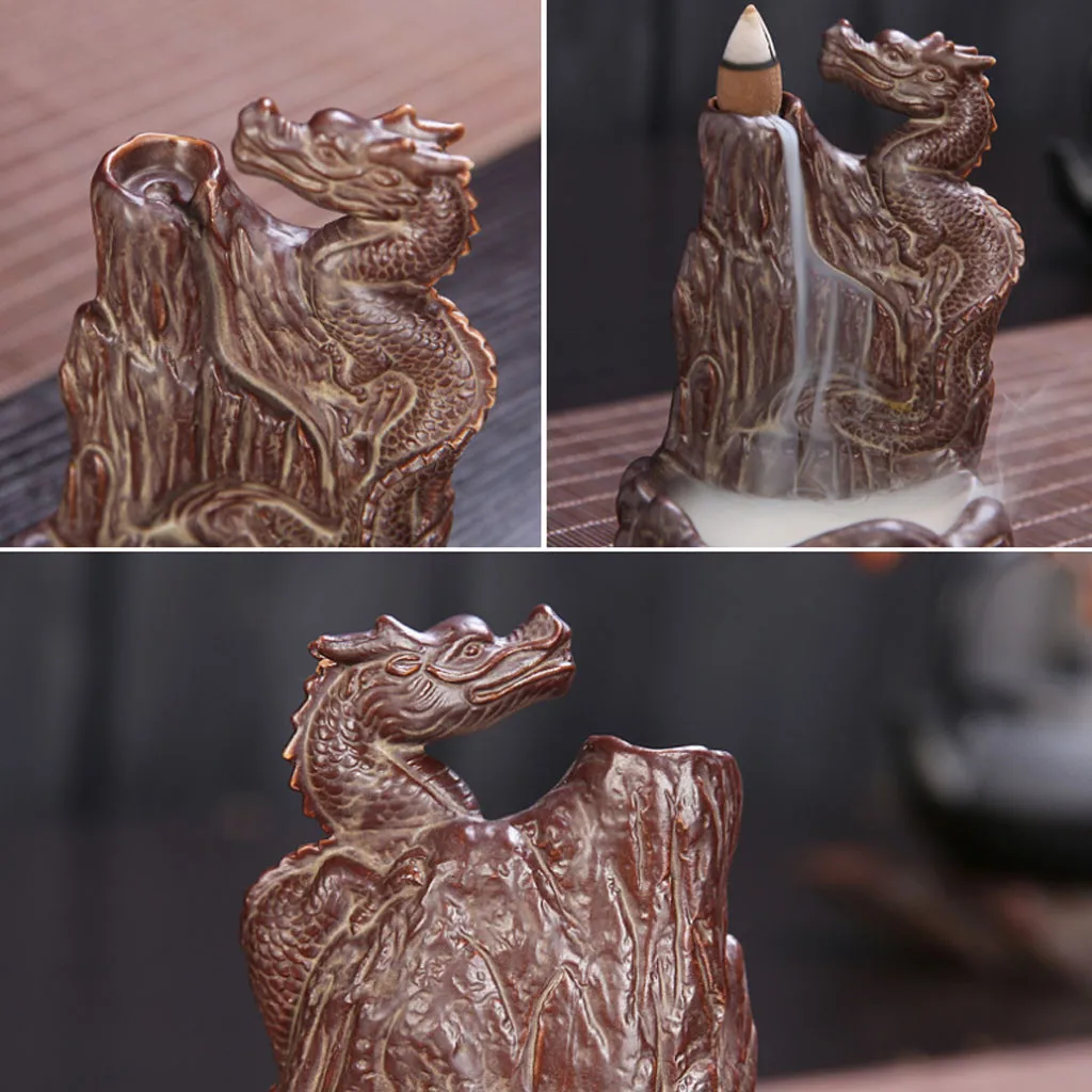 best selling 2020 products With 20 pcs Backflow incense cones / Retro Handmade Porcelain Ceramic support dropshipping | Дом и сад