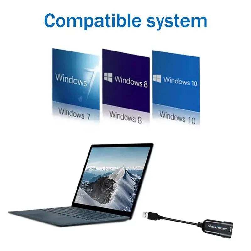 USB карта для видеозахвата HDMI видео HD 1080P 60 кадров|Карты видео- и ТВ-тюнеров| |