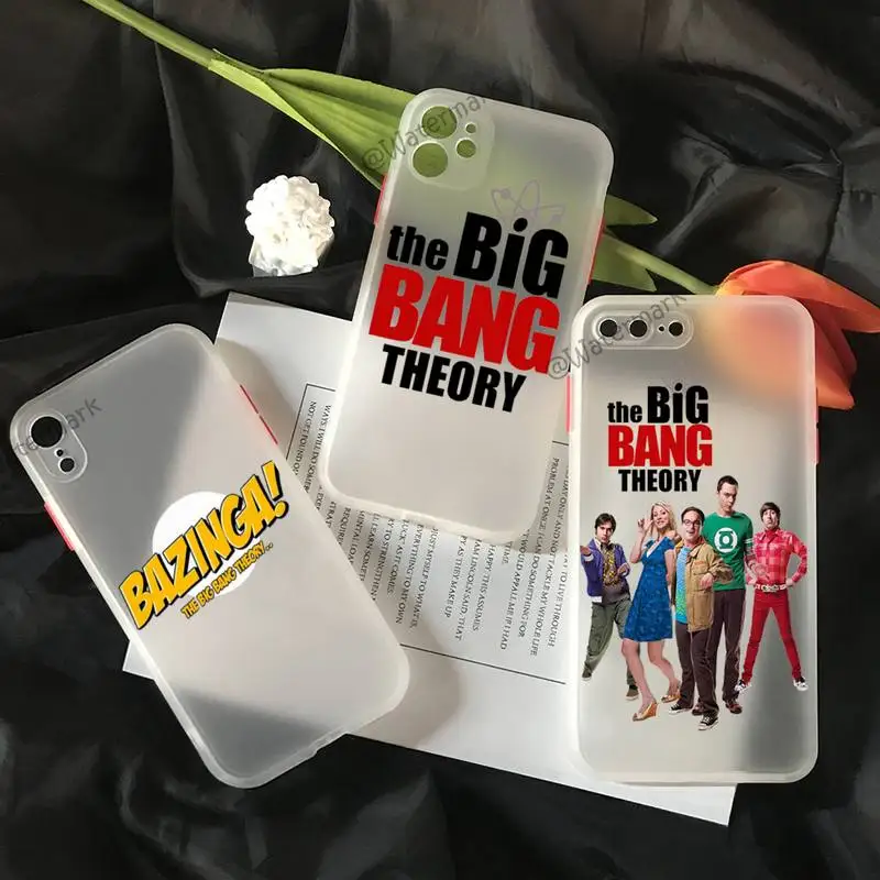 

The Big Bang Theory Phone Case For IPhone 11 12 Pro Max Xs Xr X 8 7 Plus White Matte Translucent Funda