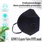 100 шт. kn95 с клапаном черный mascarillas ffp2reutilizable certificadas Испания ffp2kn95 ffp2 mascarilla fpp2 маски cubrebocas маска