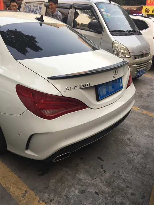 Спойлер для Benz W117 автомобильный спойлер из углеродного волокна заднего крыла CLA