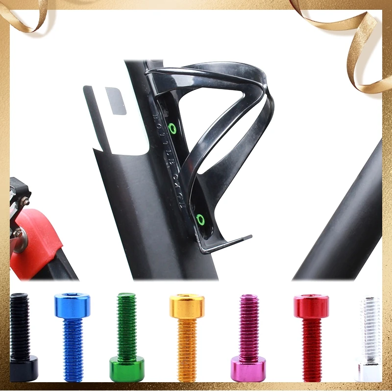

4Pcs Bicycle Water Bottle Holder Screw Bicycle Bottle Bolt Bicycle Bottle Screw Aluminum Alloy Screws Bike Repair Accessory
