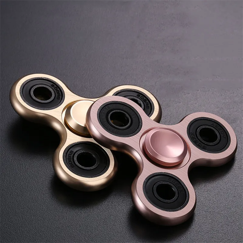 Алюминиевый сплав Fidget Spinner R188 Гладкий немой подшипник металлический провод