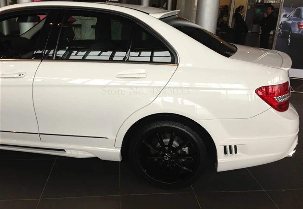 AITWATT для Benz W204 C180 C200 C260 C280 C300 C74 черный Спойлер ABS Материал заднее крыло автомобиля