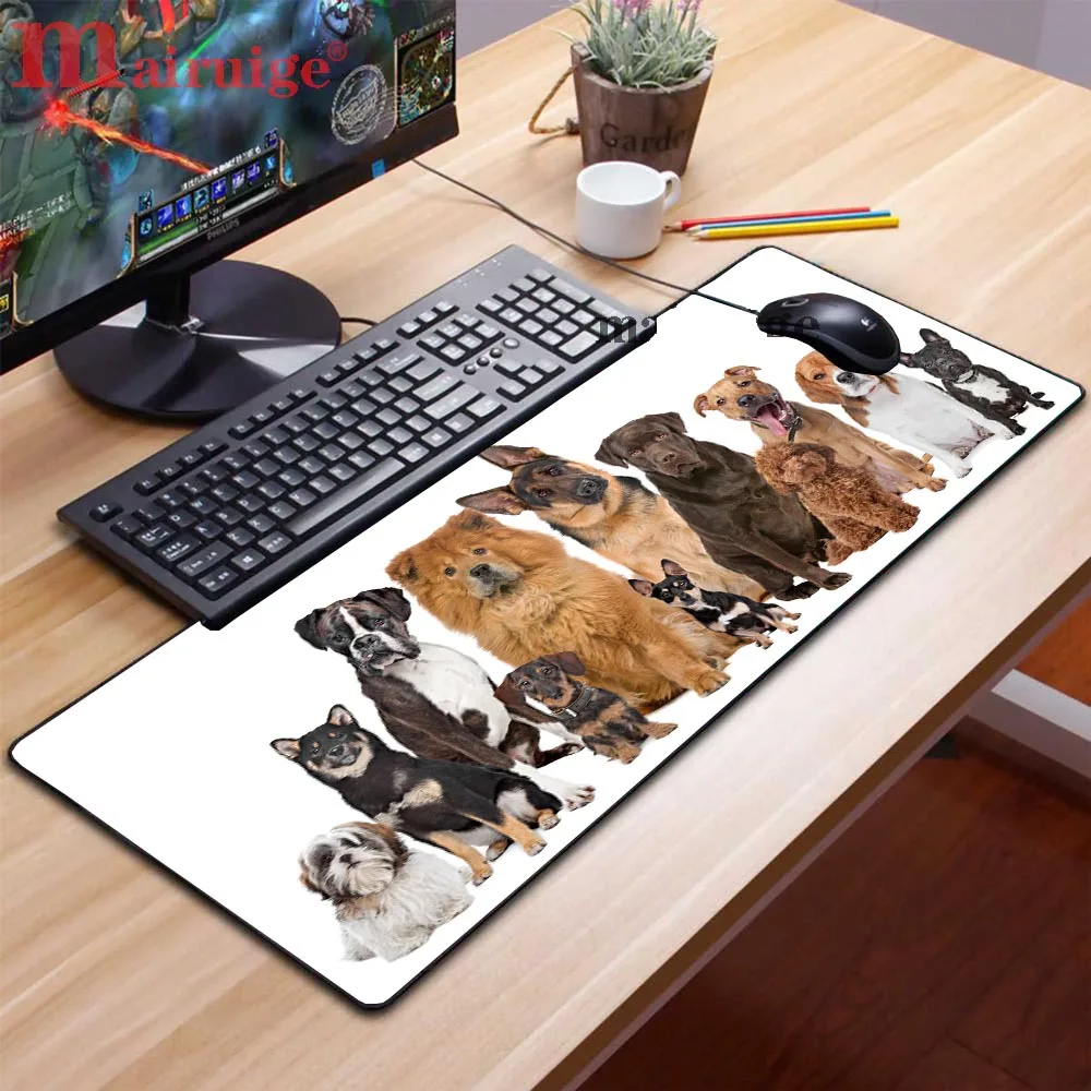 

Cute Animal Puzzle Mouse Pad Seaming Computer Desk Mat Rubber Non-slip Custom for Girls Office Desk Mat Carpet High Quality Mat