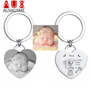 Ювелирные изделия из нержавеющей стали детские брелоки, с гравировкой имени ребенка, индивидуальный брелок