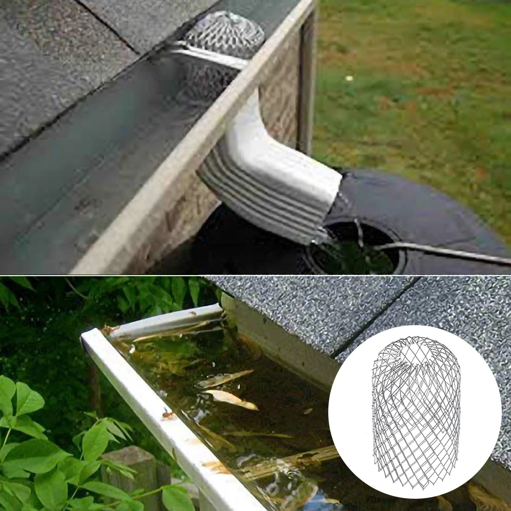 

Roof Gutter Guard Filters 3 Inch Strainer Stops Blockage Leaf Drains Debris Drain Net Cover Garden Accessories Supplies Tools