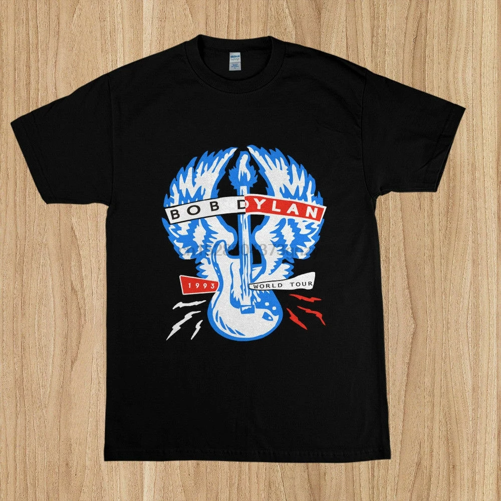 

Vintage 1993 BOB DYLAN Tour Concert Tee T Shirt Reprint 2020 Summer New Brand T Shirt Men Hip Hop Men T-Shirt Casual Fitness
