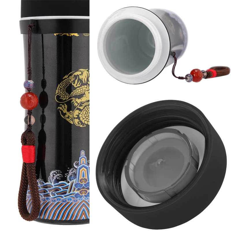 

Ceramics Insulated Mug High Temperature Jade Porcelain Upscale Chinese Style Gift Tea Cup Coffee Mug Milk For Office Home Travel