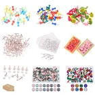 30-100 шт.лот цветные кнопочные штанги, булавки для карт, пробковые штанги, штанги для больших пальцев, канцелярские пуговицы, булавки, офисные и школьные принадлежности