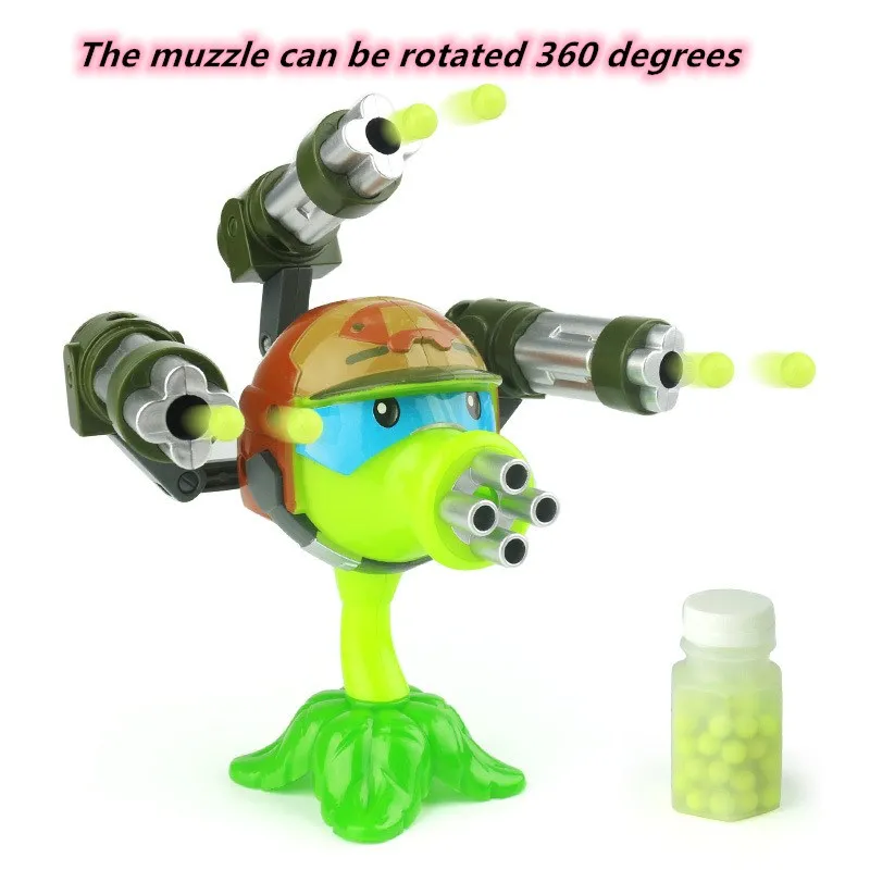 

Children's Interactive Pea Machine Gun Plants vs. Zombies Figure Toys PVZ Action Anime Shooting Game Boys Girls Christmas Gifts