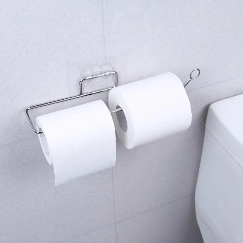 

Paper Towel Holder With Non-slip Design Wall Mount Durable Lightweight Convenient Reusable For Kitchen Bathroom Rack Toallero
