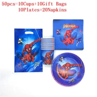 spiderman birthday party decorations kids paper plates cups gift bags napkins for boys baby shower gender reveal party supplies