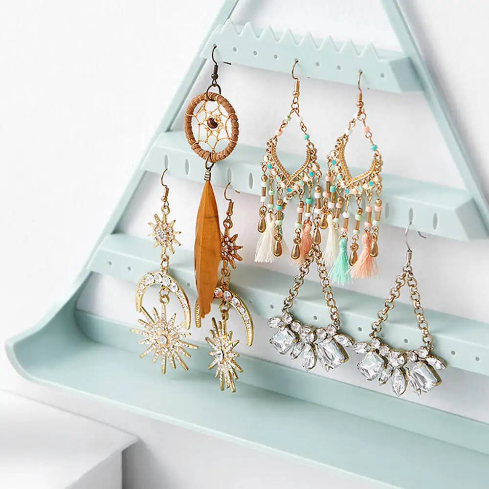 Ювелирные изделия в форме треугольника стеллаж для хранения серьги висячий