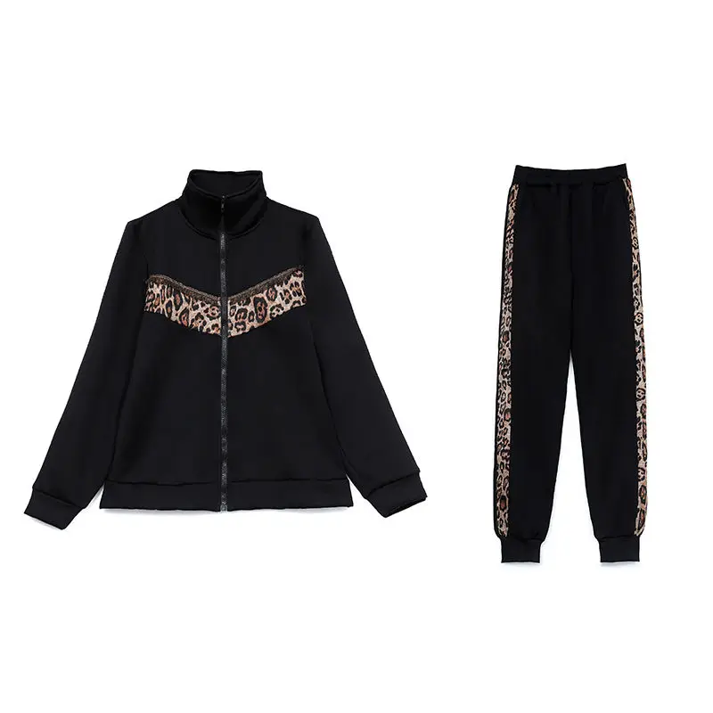 

Large size women's fat sister sports suit women 2020 winter new plus velvet padded jacket casual pants two-piece set