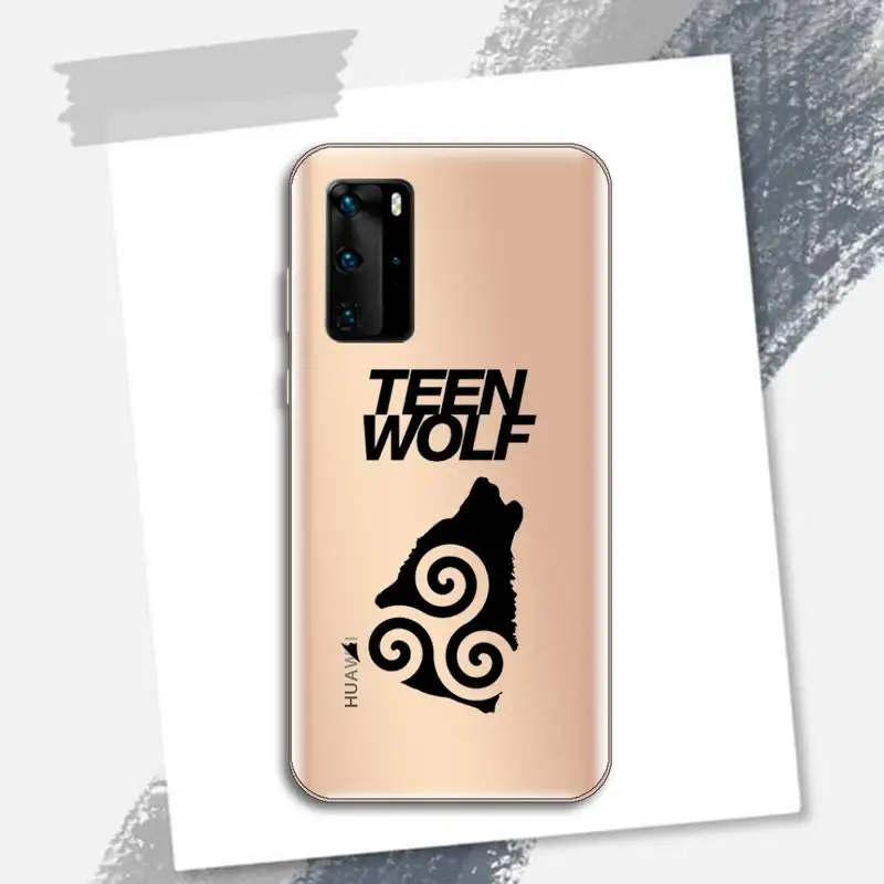 

TV series Teen Wolf Silica gel Phone Case Transparent for Huawei P honor 8 10i 20 30 40 smart 2019