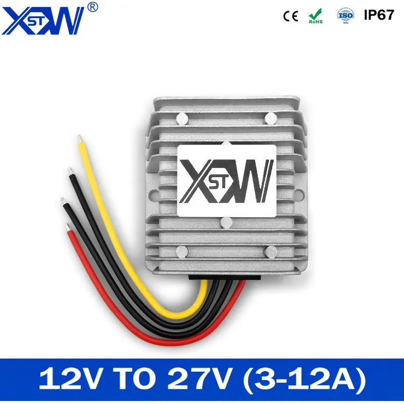 Повышающий преобразователь постоянного тока XWST 12 В в 27 3 А 5 10 8 водонепроницаемый