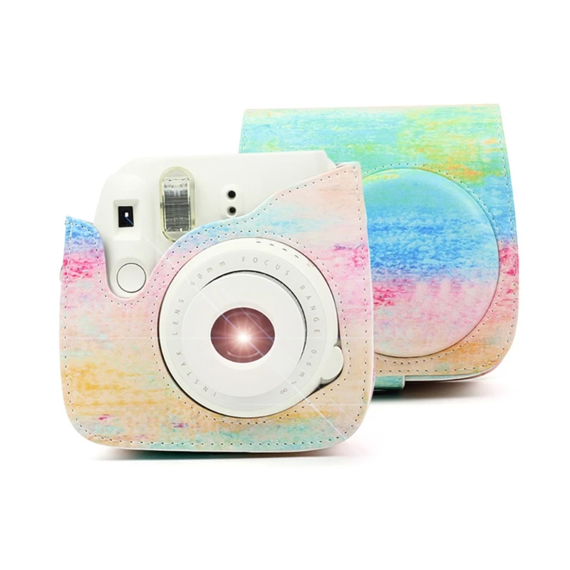 Для Fujifilm Instax Mini 9 8 + чехол для камеры с масляной краской из искусственной кожи