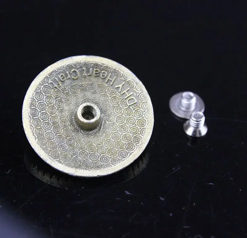 Бирюзовая звезда круглая антикварная подвеска conchos с винтовым гвоздиком для