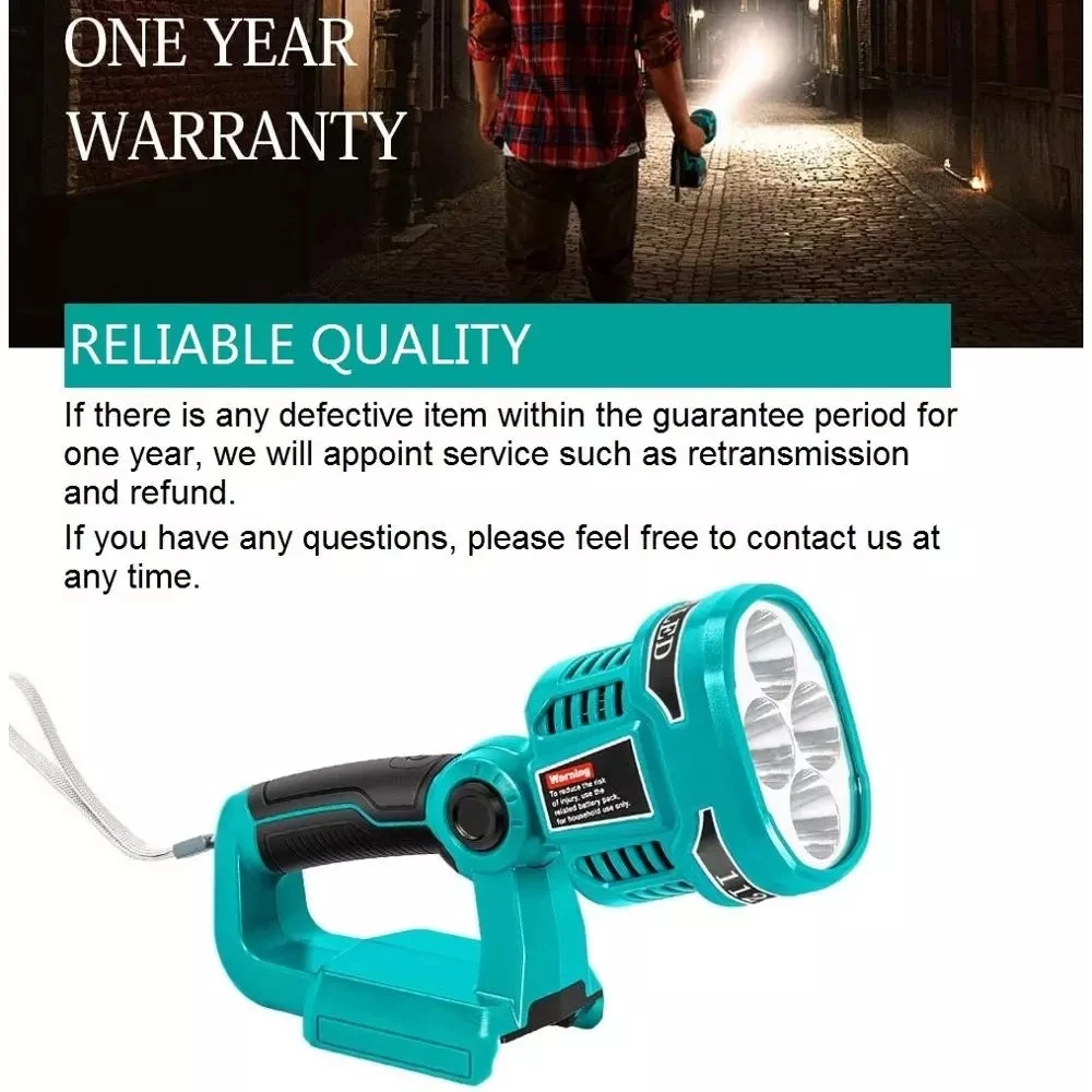 저렴한 Makita-휴대용 Led 스포트라이트 리튬 이온 배터리, 작업용 조명 랜턴, 14.4V/18V, USB 충전기 포함, 충전식
