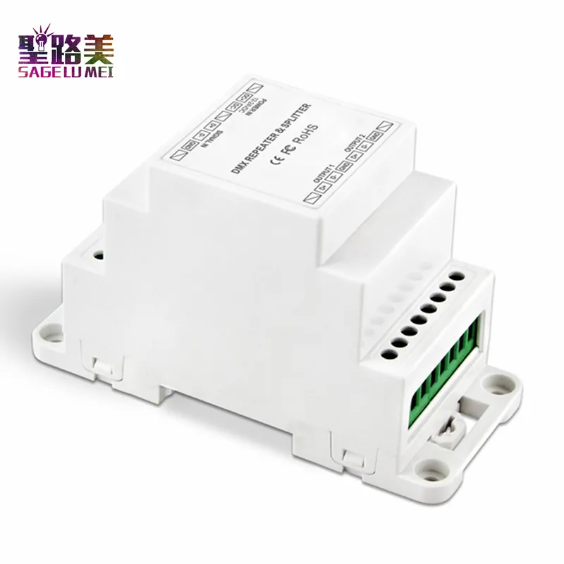 BC-812-DIN DC12V -24V DIN Rail DMX512 DMX 1990 усилитель сигнала светильник | Лампы и освещение