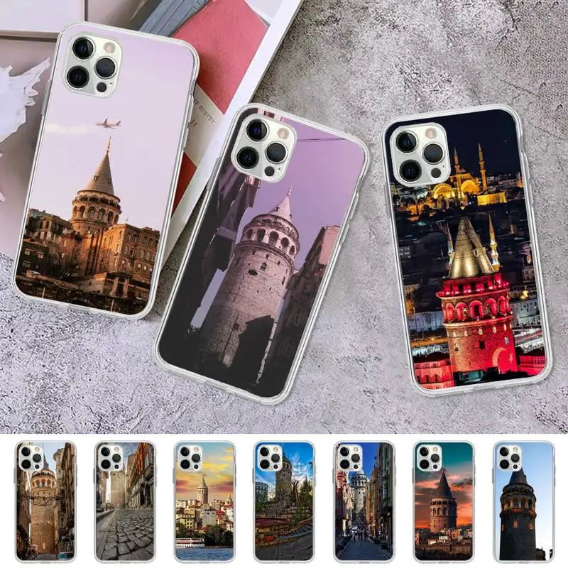 

Turkey Galata Kulesi Phone Case for iPhone 11 12 13 mini pro XS MAX 8 7 6 6S Plus X 5S SE 2020 XR case
