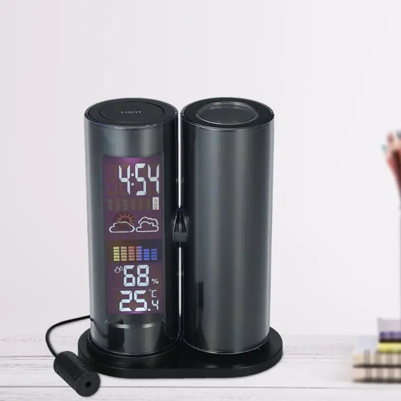 

Projection Alarm Clock Thermometer Household Weather Station Hygrometer Time EU