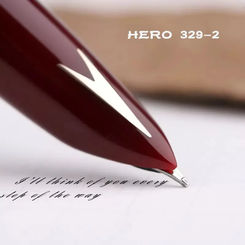 

Early HERO 329-2 Fountain Pen Arrow Embed Vintage Ink Pen Aerometric Filler Stationery Office school supplies Writing Pens