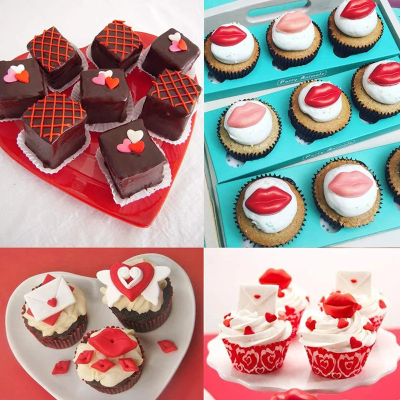 Инструменты для макияжа кисть силиконовые формы в форме сердца помады духов