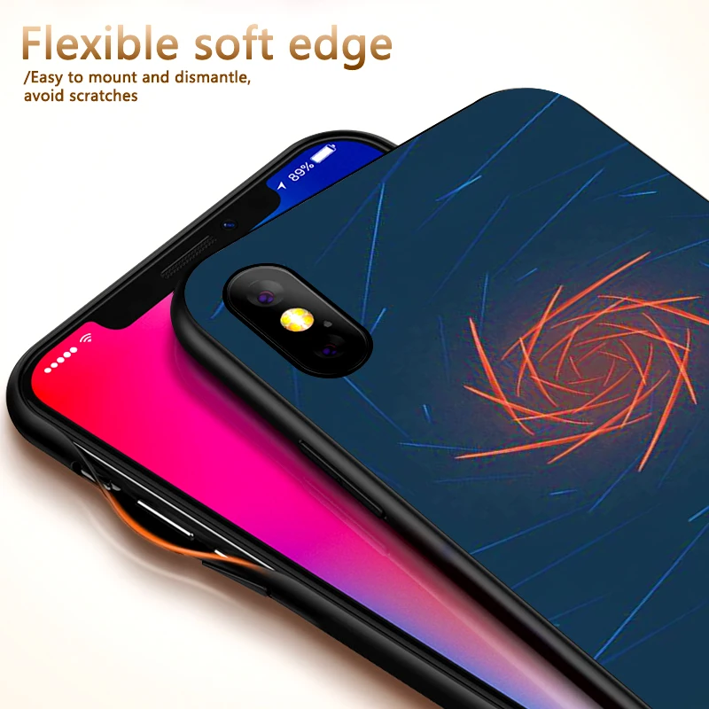Мягкий силиконовый чехол из ТПУ для iPhone 6 6s 7 8 Plus X XR XS Max 5 5S SE чехлы телефонов с