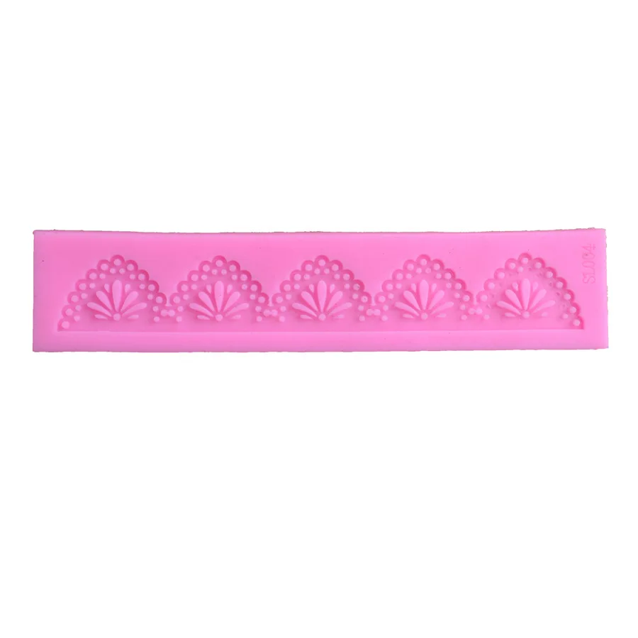 

European flower border Lace fondant silicone mould Diy chocolate baking Cake edge decoration