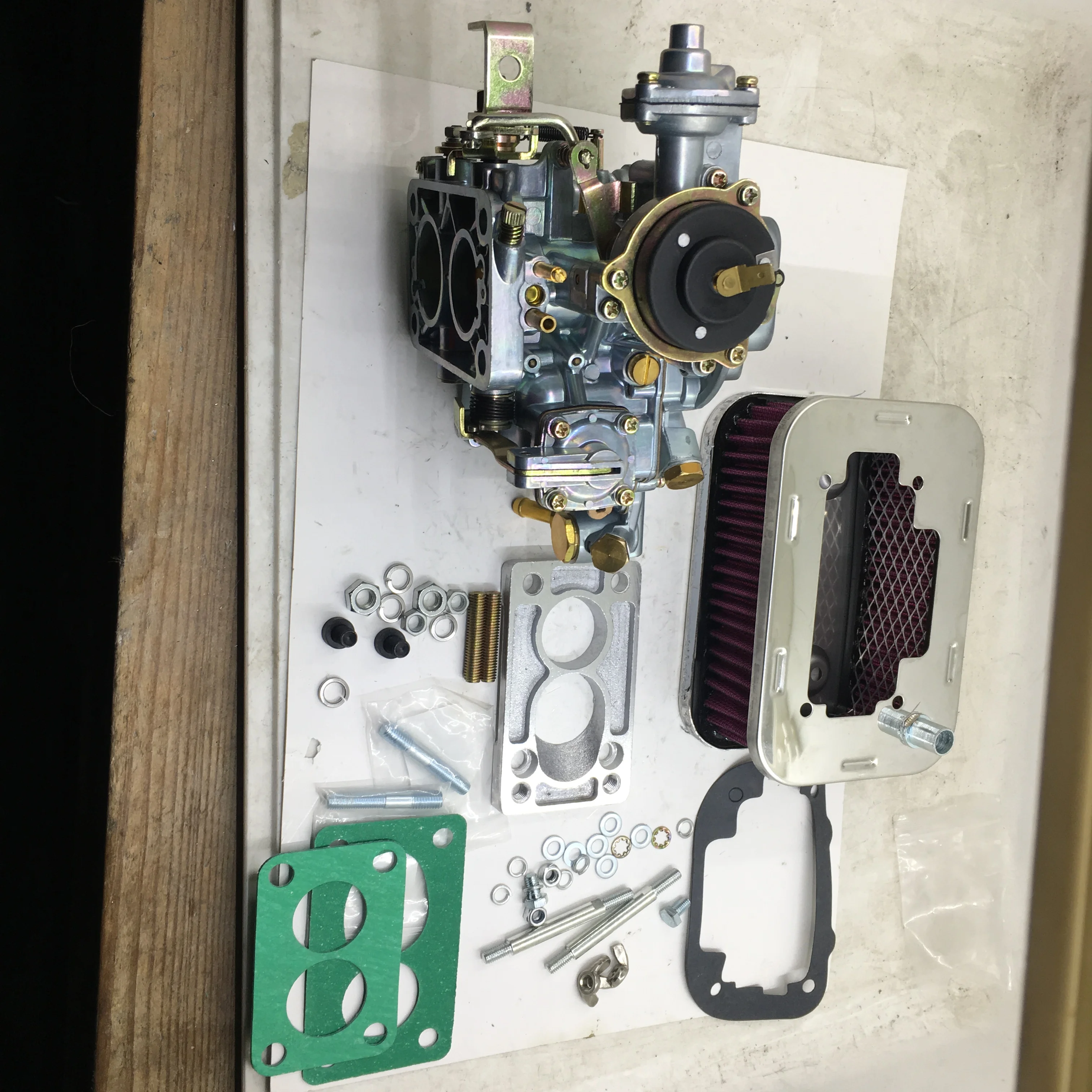 Фото SherryBerg fajs 32/36 carb комплект для Mazda B2000 B2200 1986-1993 для Weber 32/36 DGEV электрический дроссель конверсионный комплект с адаптером №3