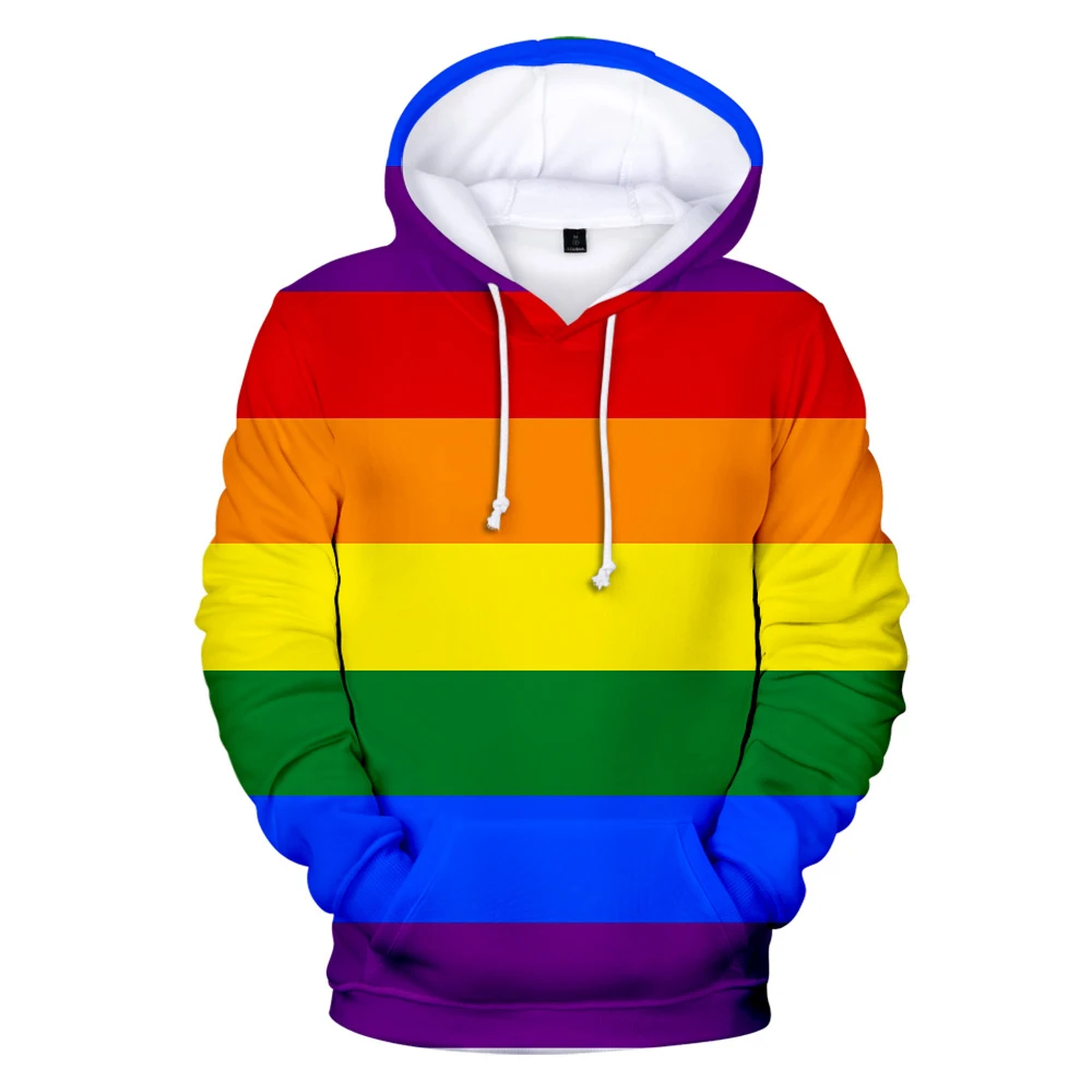 

Hot Sale Rainbow LGBT 3D Hoodies Men/Women Fashion Casual Harajuku Hoodie 3D Print Rainbow LGBT Sweatshirt Pullover